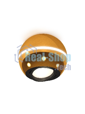 Светильник Ambrella Light XS1105010 PYG/PBK золото желтое полированное/черный полированный MR16 GU5.3 LED3W 4200K(C1105,N7002)