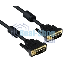 Кабель DVI dual link 1.8м ExeGate, позолоченные контакты