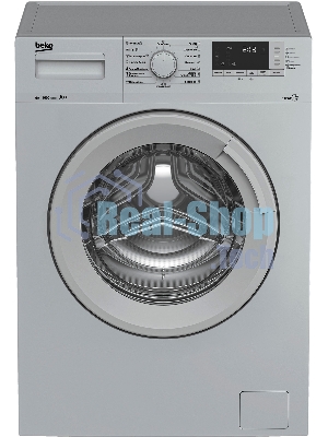 Стиральная машина Beko WSRE6512ZSS серебристый, загрузка фронтальная 6 кг, 1000 об/мин., класс: А