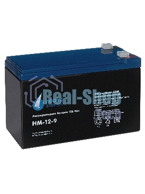 Батарея для ИБП Парус-электро HM-12-9 (AGM/12В/9,0А·ч/клемма F2)