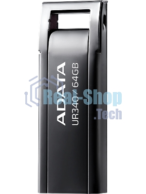 Флешка USB ADATA UR340 (AROY-UR340-64GbK), 64Gb, USB 3.2, R/W 100/30, черный