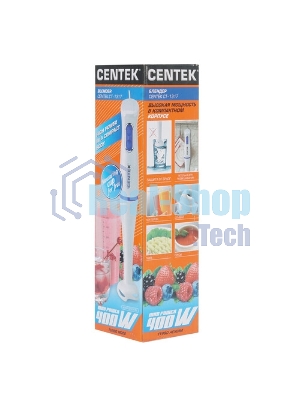 Блендер Centek CT-1317 400 Вт, стакан 600мл, турбо-режим, хром. отделка