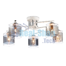 Светильник Ambrella light TR303219/5 WH/CH/SM белый/хром/дымчатый E27*5 max 60W D580*250
