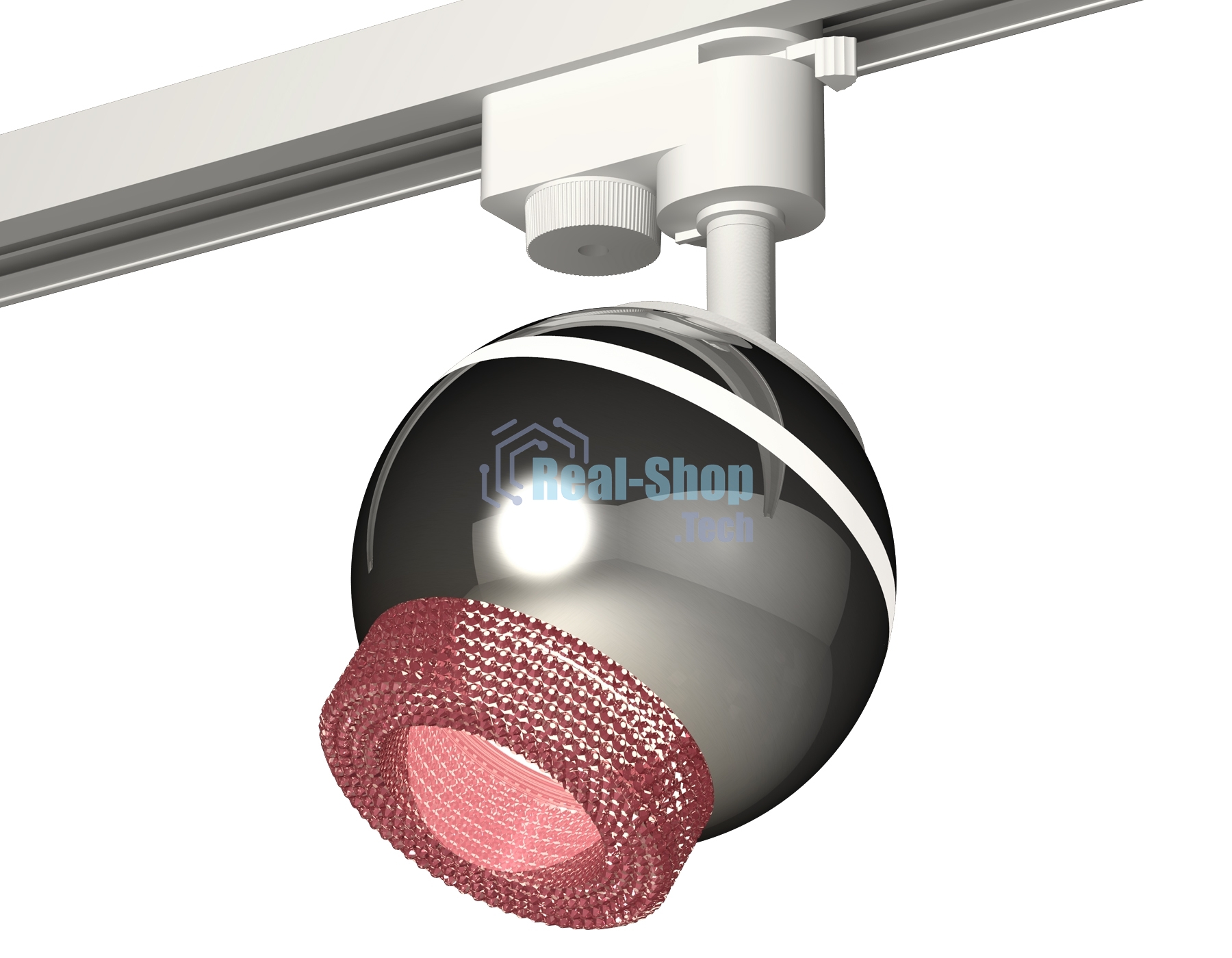 Светильник Ambrella light XT1104003 PSL/PI серебро полированное/розовый GU5.3 LED 3W 4200K (A2520, C1104, N7193)