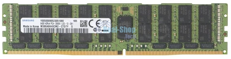 Оперативная память Samsung DDR4 64GB LRDIMM (PC4-25600) 3200MHz ECC Reg Load Reduced 1.2V M386A8K40DM2-CWELY