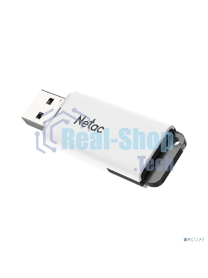 Флешка USB Netac U185 (NT03U185N-004G-20WH), 4Gb, USB 2.0, R/W 25/10, белый/серый