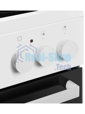 Плита электрическая Maunfeld MEC55CW07 белый, конфорок 4 шт, духовка 60 л, 50 см x 85 см x 60 см