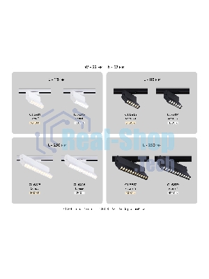 Трековый однофазный светодиодный светильник Ambrella light GL6814 BK черный LED 6W 4200K 24° 115*22*87