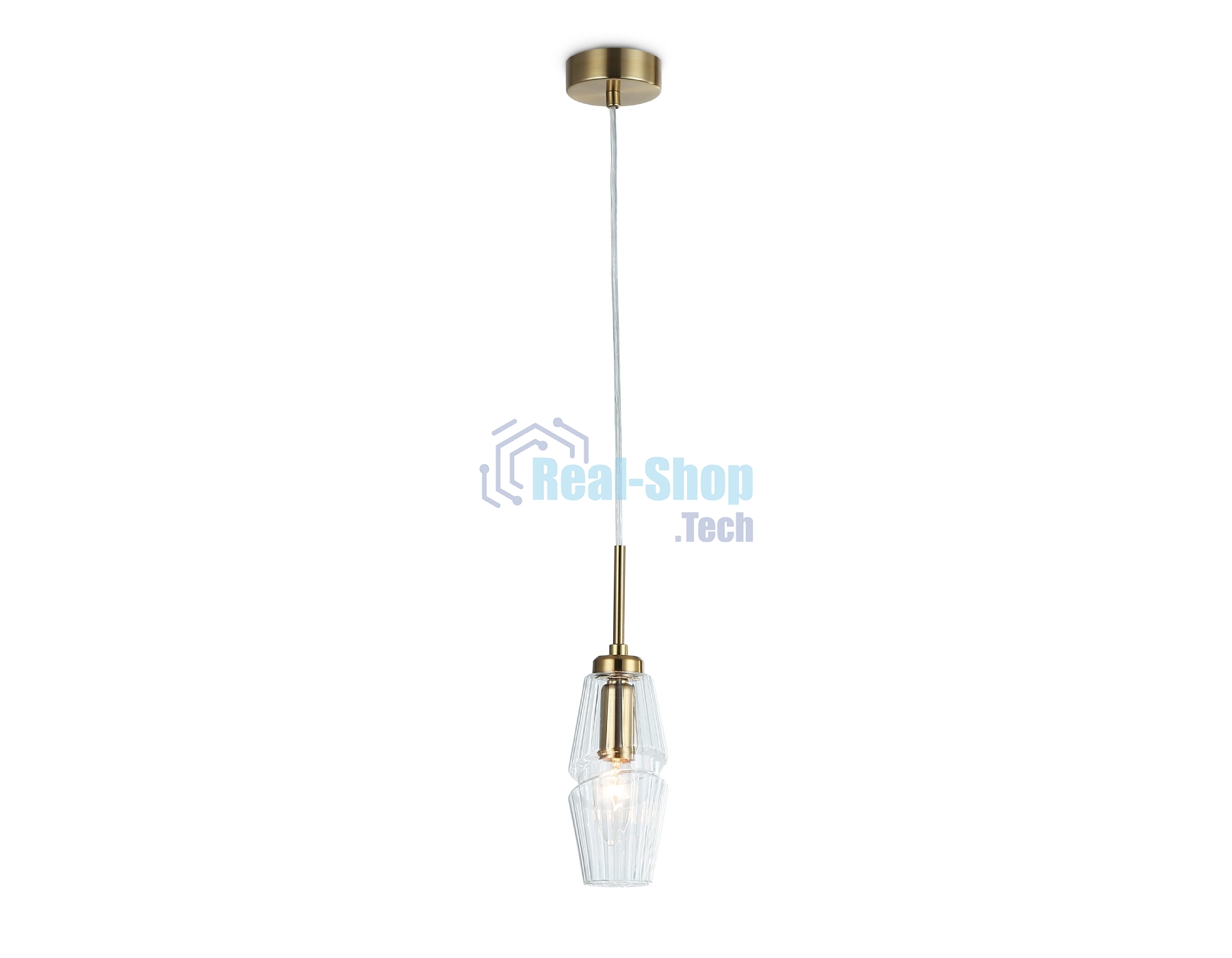 Светильник Ambrella light LH55208 BS/CL латунь/прозрачный E14 max 40W D80*270