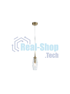 Светильник Ambrella light LH55208 BS/CL латунь/прозрачный E14 max 40W D80*270