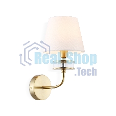 Настенный светильник Ambrella light LH71255 BS/WH латунь/белый E14 max 40W 210*160*310