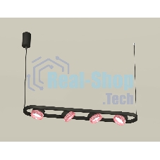 Светильник Ambrella light XB9164201/4 SBK/PI черный песок/розовый GX53 (C9164, N8486)
