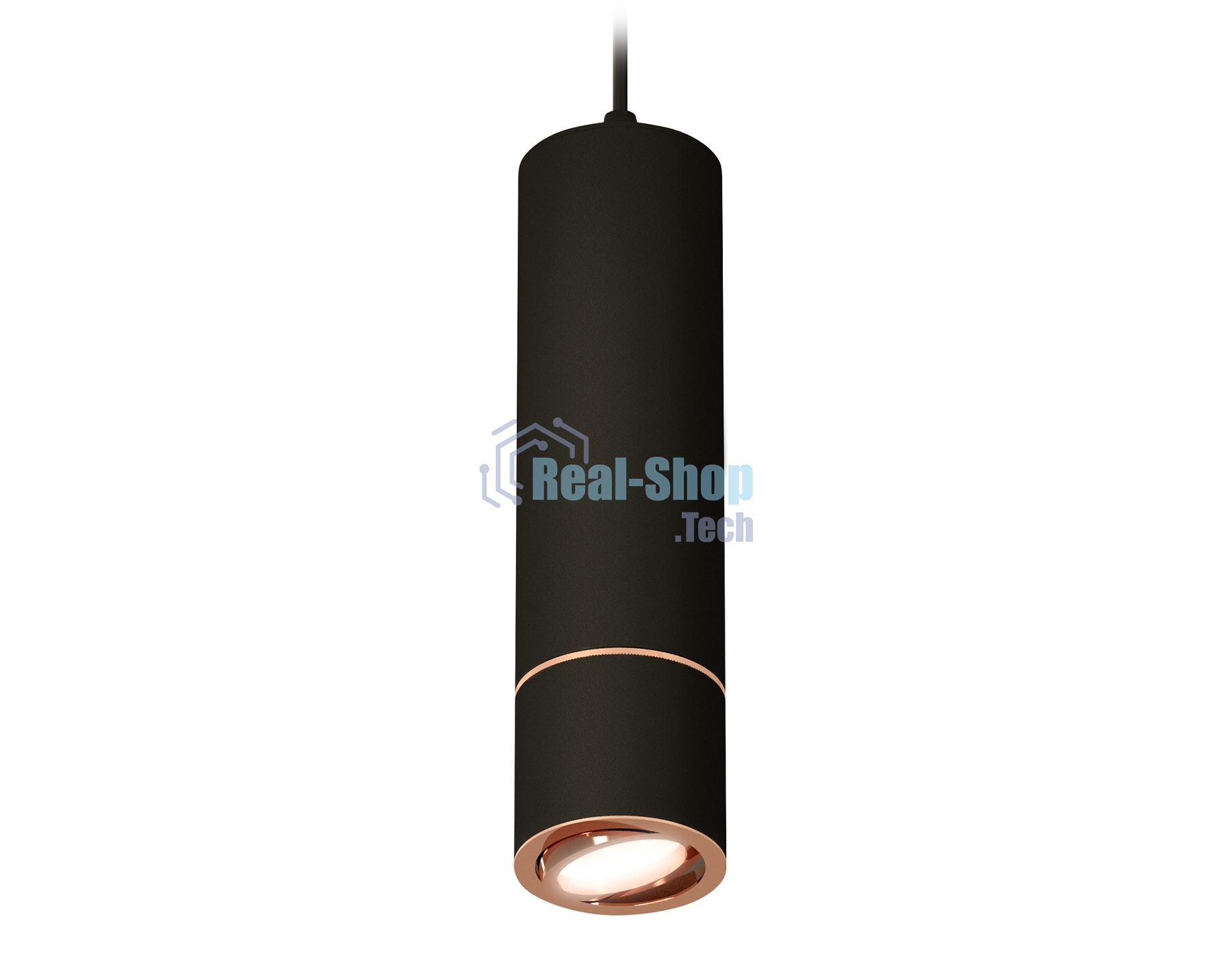 Светильник Ambrella Light XP7402055 SBK/PPG черный песок/золото розовое полированное MR16 GU5.3