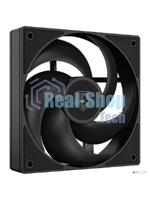 Вентилятор для корпуса ID-Cooling AS-120-K черный, 120 мм, 2000 об/мин, 27.2 дБ, 4 pin