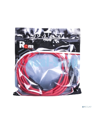 Шнур питания с фиксатором REM IEC 60320 C19/IEC 60320 C20, 16 А/250 В (3 1,5), 3 м, красный R-16-Cord-C19-C20-3-Red