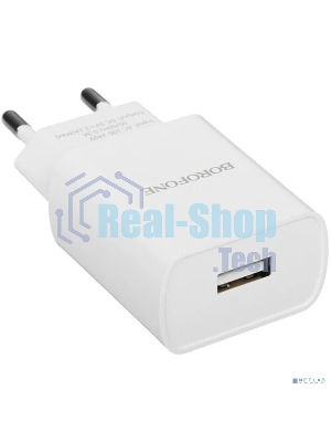 Сетевое зарядное устройство BOROFONE BA20A/Сетевое ЗУ + Кабель Type-C 1m/1 USB/Выход: 10.5W/White