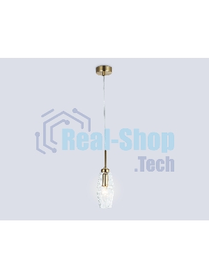 Светильник Ambrella light LH55208 BS/CL латунь/прозрачный E14 max 40W D80*270