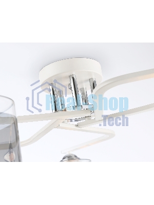 Светильник Ambrella light TR303219/5 WH/CH/SM белый/хром/дымчатый E27*5 max 60W D580*250