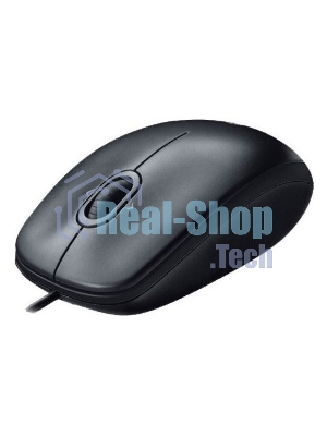 Мышь проводная Logitech M100/100R DARK/GREY (темно-серая/черная), 1000 dpi, USB, кнопки - 3