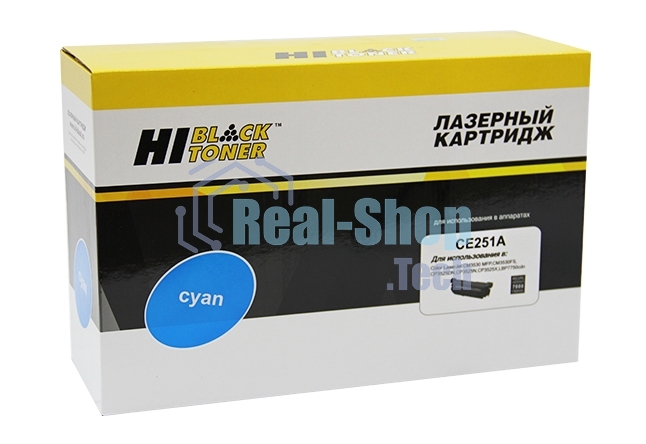 Расходные материалы Hi-Black CE251A CYAN Картридж Hi-Black для HP CLJ CP3525/3530 CM3525/3530 ресурс 7000 стр. с чипом