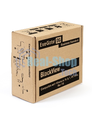 Веб-камера ExeGate BlackView C615 1920x1080, 30 кадр/с, USB Type-A, микрофон (шумоподавление), шторка приватности, универсальное крепление, штатив в комплекте