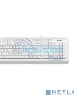 Комплект клавиатура+мышь A4Tech FStyler F1010 проводной, USB, 1600 DPI, белый/серый