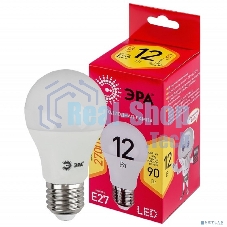 Лампа светодиодная ЭРА RED LINE LED A60-12W-827-E27 R E27 12Вт груша теплый белый свет