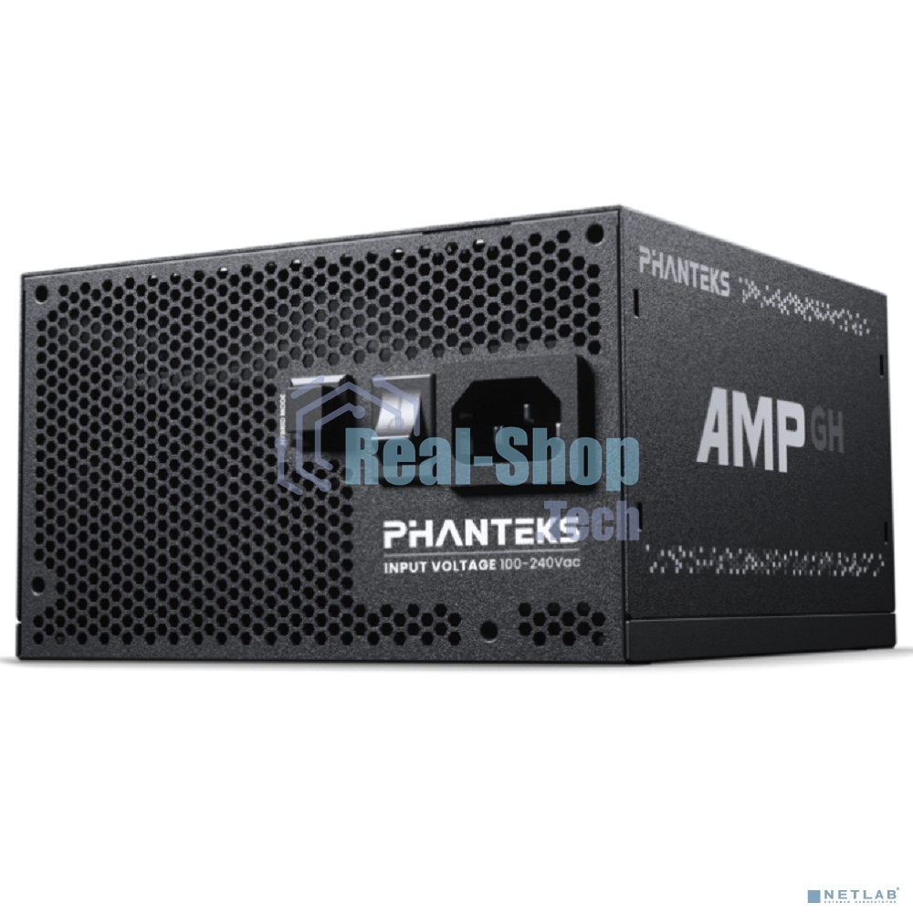 Блок питания PHANTEKS AMP GH 850W (80 Plus Gold, ATX 3.1, PCIe 5.1, APFC, 120мм Fan, Fully Modular, Black)/ PH-P850GH_BK01