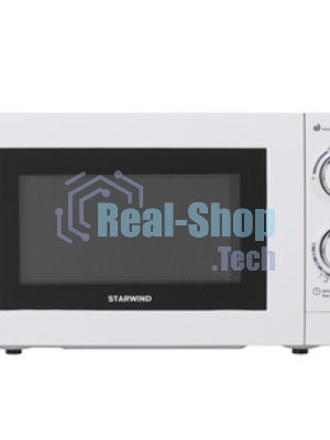 Микроволновая печь Starwind SMW3820 белый, 20 л, 700 Вт, переключатели - поворотный механизм