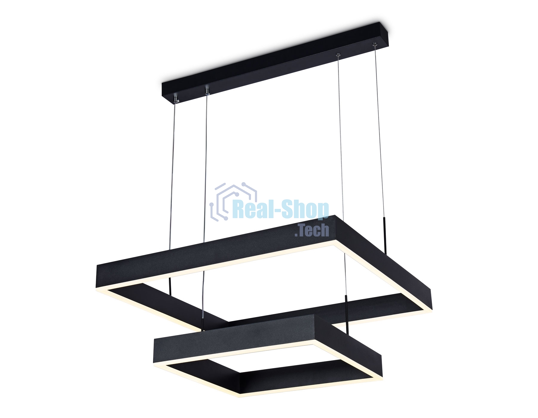 Светильник Ambrella light FA6633/2 BK черный 108W 600*600*720 (ПДУ РАДИО 2.4G)