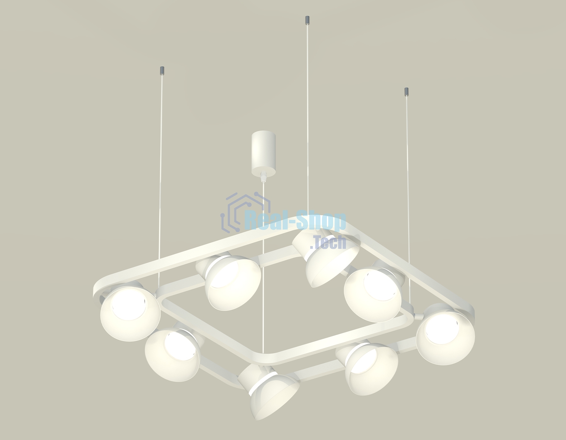 Светильник Ambrella light XB9177080/8 SWH/FR белый песок/белый матовый GX53 (С9177, N8140)