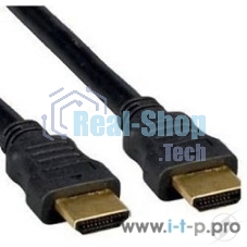 Кабель Cablexpert HDMI CC-HDMI4F-6, 19M/19M, v2.0, медь, позол.разъемы, экран, плоский кабель, 1.8м, черный, пакет