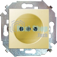 Механизм розетки 1-м СП Simon15 16А IP20 без заземл. сл. кость Simon 1591431-031