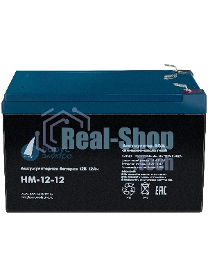 Батарея для ИБП Парус-электро HM-12-12 (AGM/12В/12,0Ач/клемма F2)