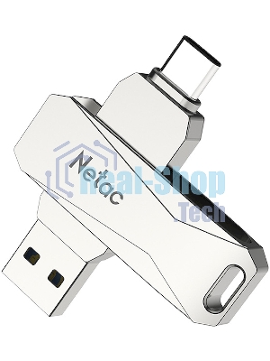 Флешка USB Netac U782C NT03U782C-128G-30PN dual USB 3.0+TypeC 128Gb, retail version