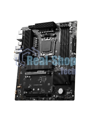 Материнская плата MSI PRO B650-S WIFI, AM5, AMD B650, 4xDDR5, 4xSATA, 2xM.2, 1xPCI-E 4.0 x16, 1xPCI-E 4.0 x4, 1xHDMI, 1xDP, 1x2.5Gb LAN, 3xUSB 3.2 Gen 1, 3xUSB 3.2 Gen 2, 6x3.5 мм, 7.1, Standard-ATX