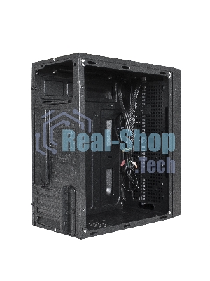 Компьютерный корпус Minitower ExeGate EX283754RUS mEVO-9301-RGb (mATX, без БП, с окном, 2хUSB+1хUSB 3.0, HD аудио, черный с RGb подсветкой)