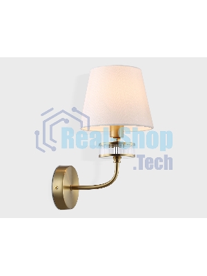 Настенный светильник Ambrella light LH71255 BS/WH латунь/белый E14 max 40W 210*160*310
