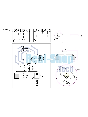 Светильник Ambrella light TR303219/5 WH/CH/SM белый/хром/дымчатый E27*5 max 60W D580*250