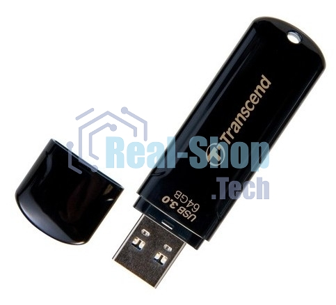Флешка USB Transcend JetFlash 750 (TS64GJF750K), 64Gb, USB 3.0, R/W 130/40, черный