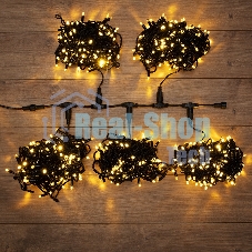 Гирлянда Neon-night LED ClipLight 24V, 5 нитей по 20 метров, цвет диодов теплый белый