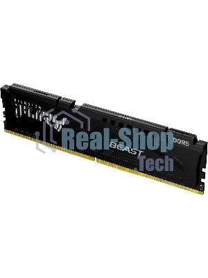 Оперативная память Kingston Fury Beast, DDR5, 16GB (1x16 GB), 5200 MHz, CL40, DIMM, с радиатором, черный