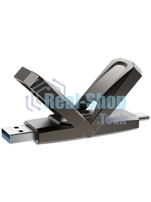 Флешка USB Netac US5 1Tb USB 3.2+TypeC Solid State Flash, up to 550MB/500Mb/s
