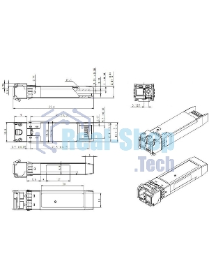 Модуль SNR SFP+ WDM, дальность до 3км (5dB), 1330нм