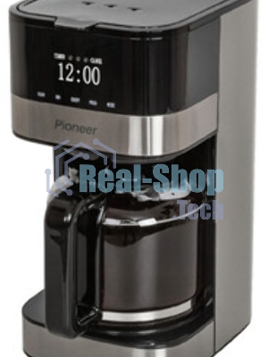 Кофеварка капельная Pioneer CM052D серебристый/черный, исп. кофе - молотый, 1.5 л, 900 Вт