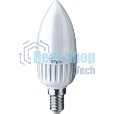 Лампа светодиодная Navigator NLL-P-C37-5-230-4K-E27-FR 5Вт свеча 4000К белый E27 370лм 220-240В