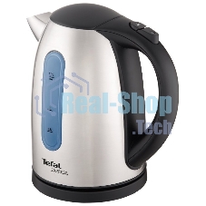 Чайник Tefal KI 170D30  Максимальная мощность: 2400 Вт Объем: 1.7 л Материал корпуса: металл Нагревательный элемент: закрытая спираль Дисплей: нет Терморегулятор: нет Индикация включения: нет Индикатор уровня воды: да Фильтр: да
