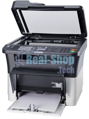 МФУ лазерное Kyocera Ecosys FS-1025MFP (1102M63RU0/1102M63RUV/1102M63RU2/1102M63NX2/1102M63DZ2), A4, ч/б, печ. до 25 стр/мин., скан. до 18 стр/мин. (ч/б) 6 стр/мин. (цвет), 600 x 1800 dpi (печать) 600x600dpi (скан), USB, RJ-45