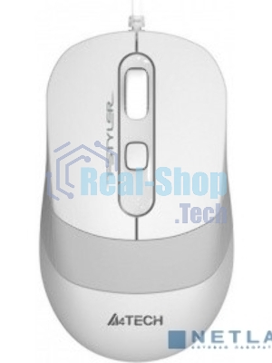 Комплект клавиатура+мышь A4Tech FStyler F1010 проводной, USB, 1600 DPI, белый/серый