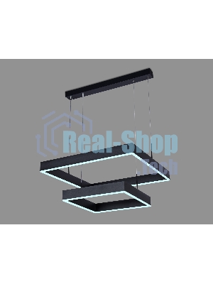 Светильник Ambrella light FA6633/2 BK черный 108W 600*600*720 (ПДУ РАДИО 2.4G)